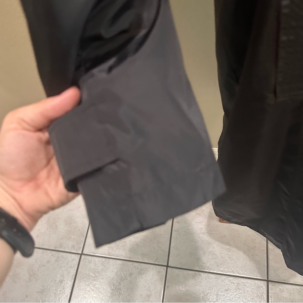 Via Spiga Women's Black Trench Coat Water Resistant raincoat Large - Picture 9 of 15